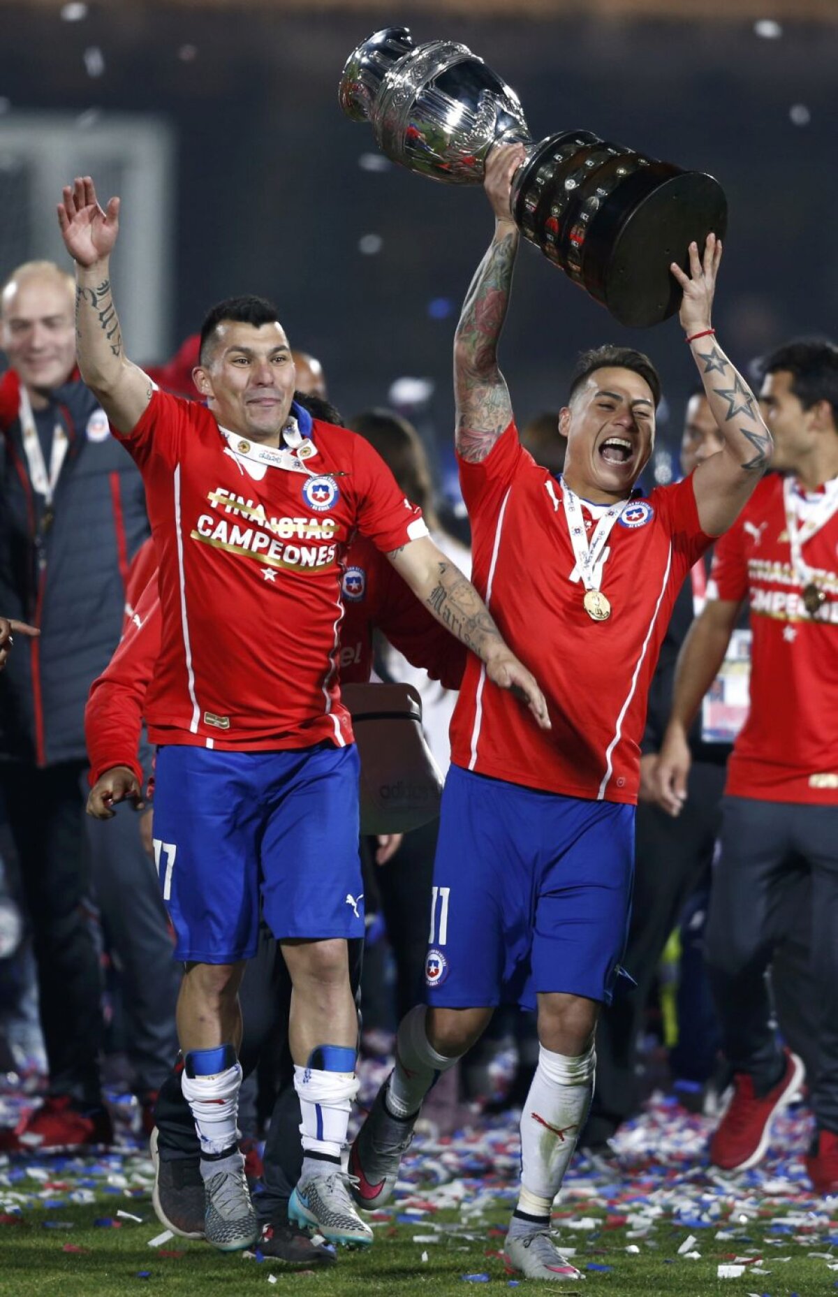 GALERIE FOTO Cum au sărbătorit chilienii cîștigarea în premieră a Copei America