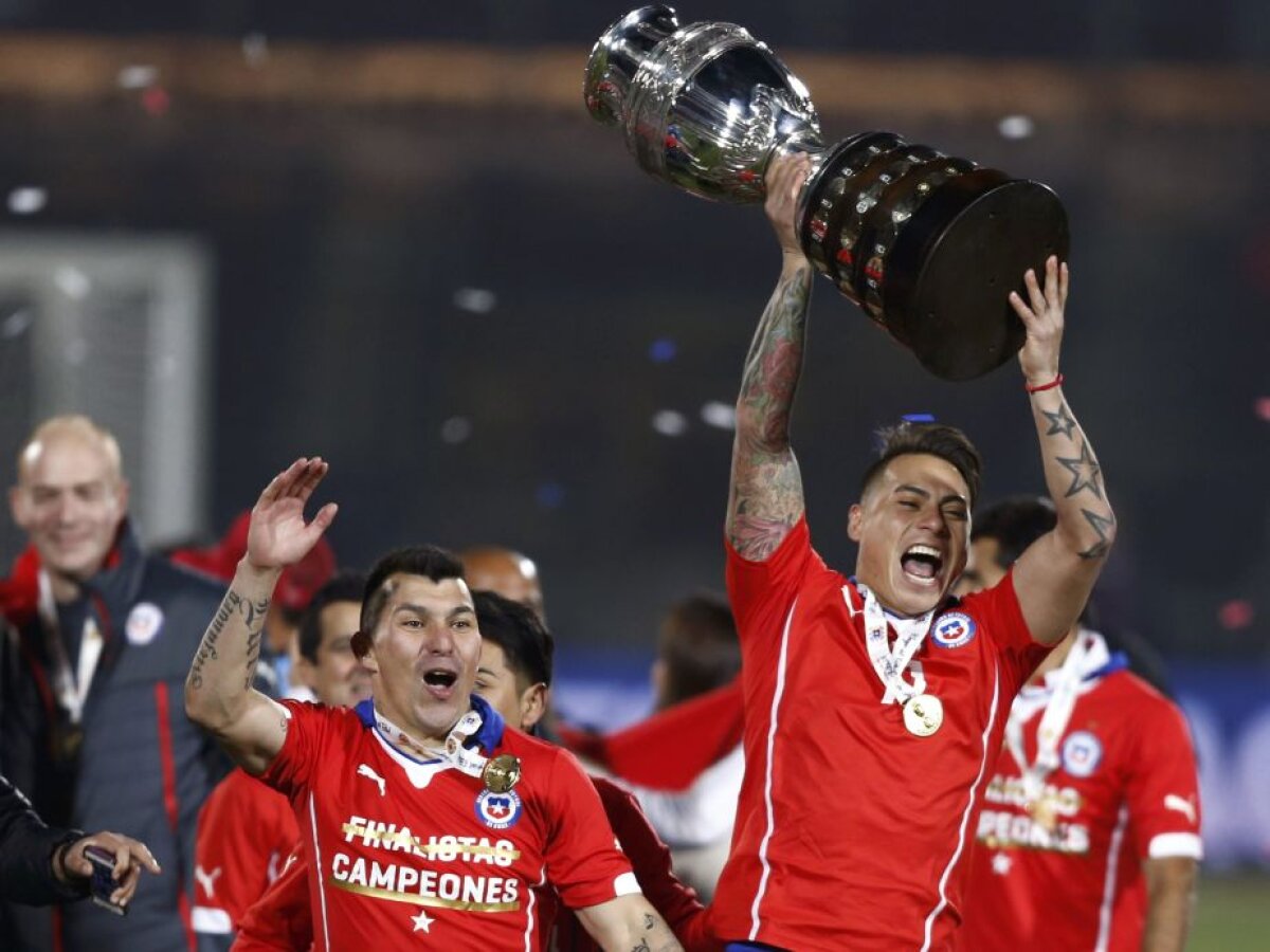 GALERIE FOTO Cum au sărbătorit chilienii cîștigarea în premieră a Copei America