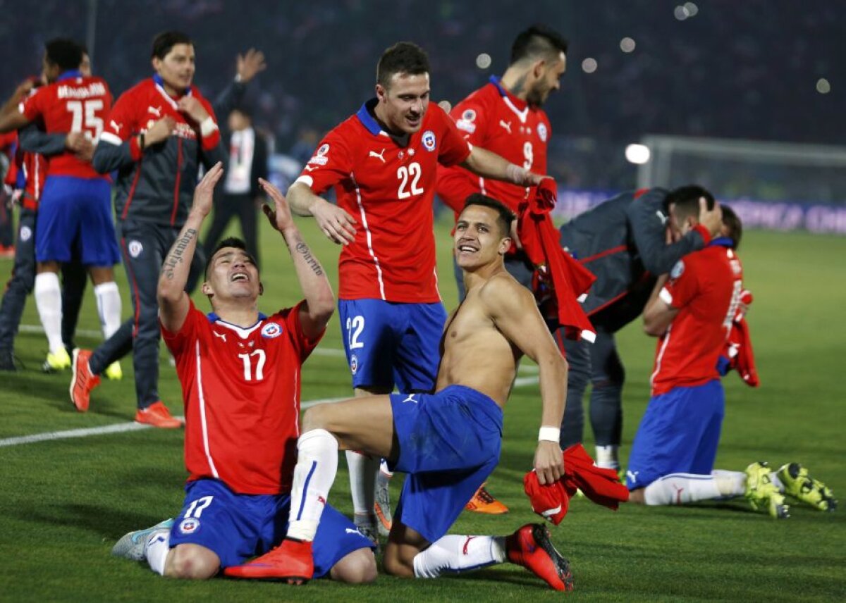 FOTO Chile a cîștigat Copa America în fața Argentinei, scor 4-1 » Higuain și Banega au ratat penalty-urile "pumelor"