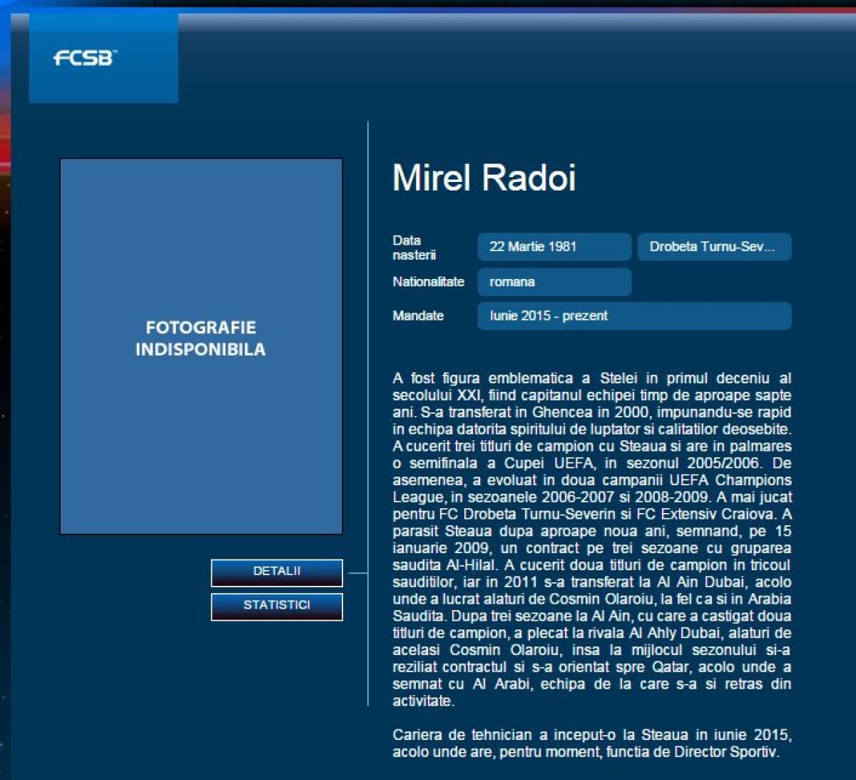 FOTO Situație amuzantă la Steaua! Mirel Rădoi, enigmă și pentru site-ul oficial al clubului