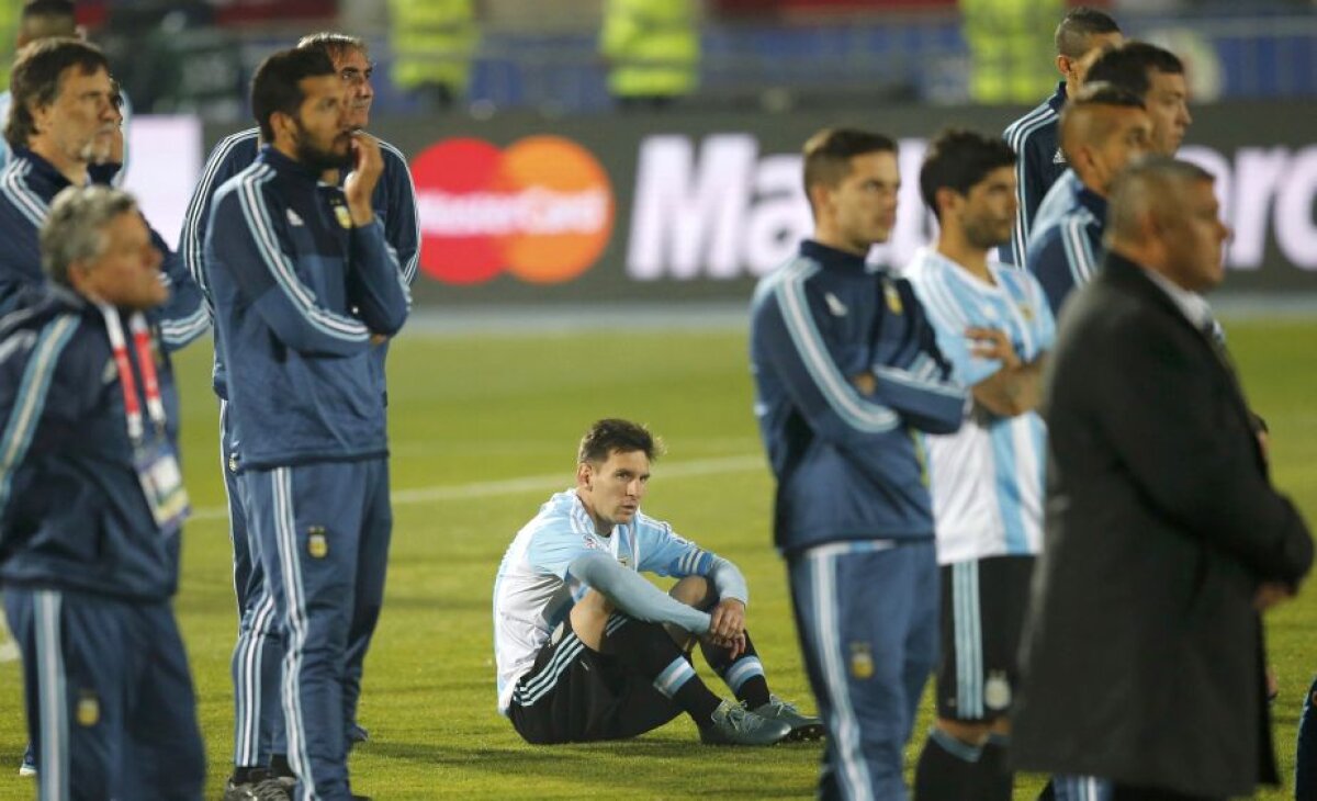 GALERIE FOTO Tristețe argentiniană » "Pumele" abia și-au putut stăpîni lacrimile după finala Copa America