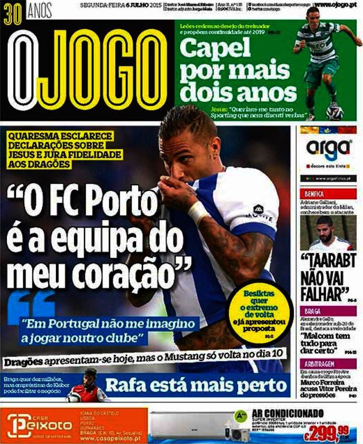 Ce scriu azi ziarele de sport din lume (6 iulie 2015)