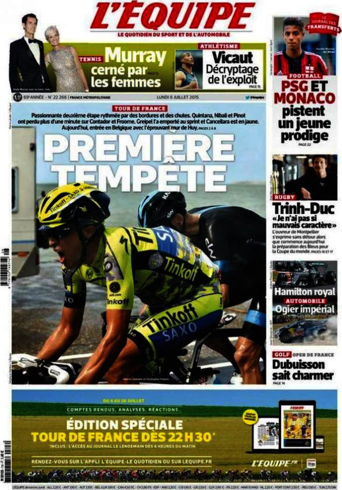 Ce scriu azi ziarele de sport din lume (6 iulie 2015)