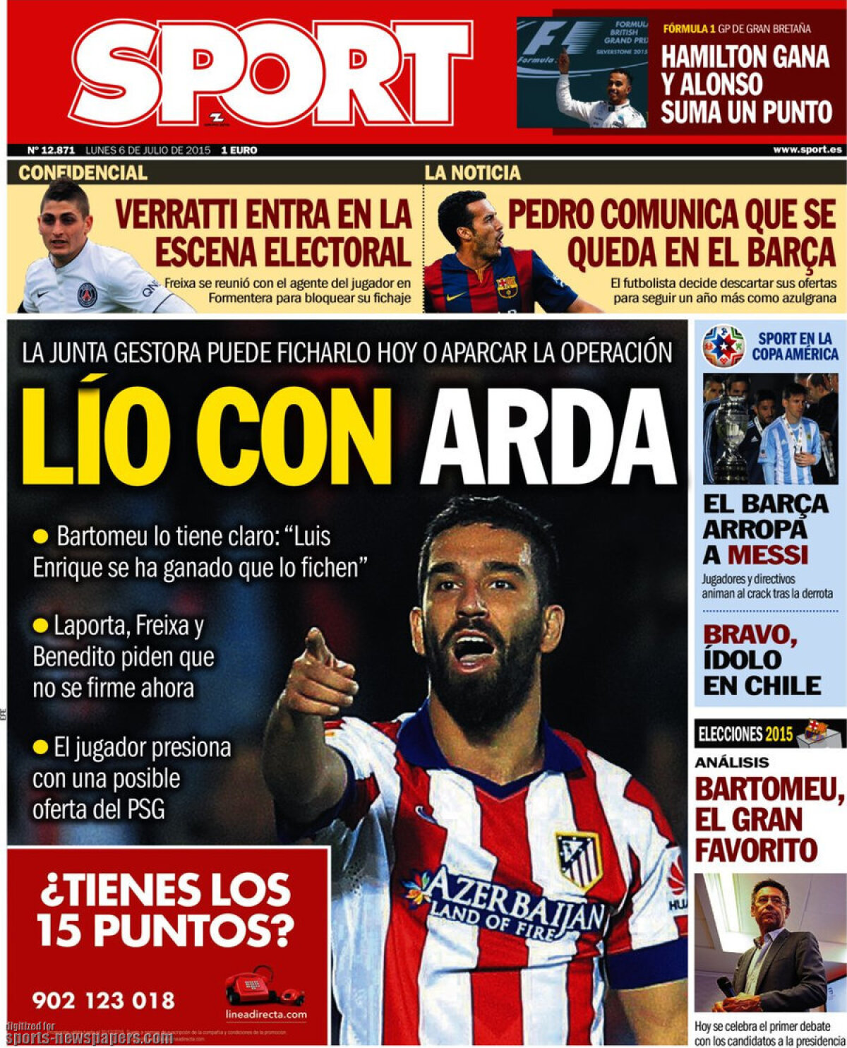 Ce scriu azi ziarele de sport din lume (6 iulie 2015)