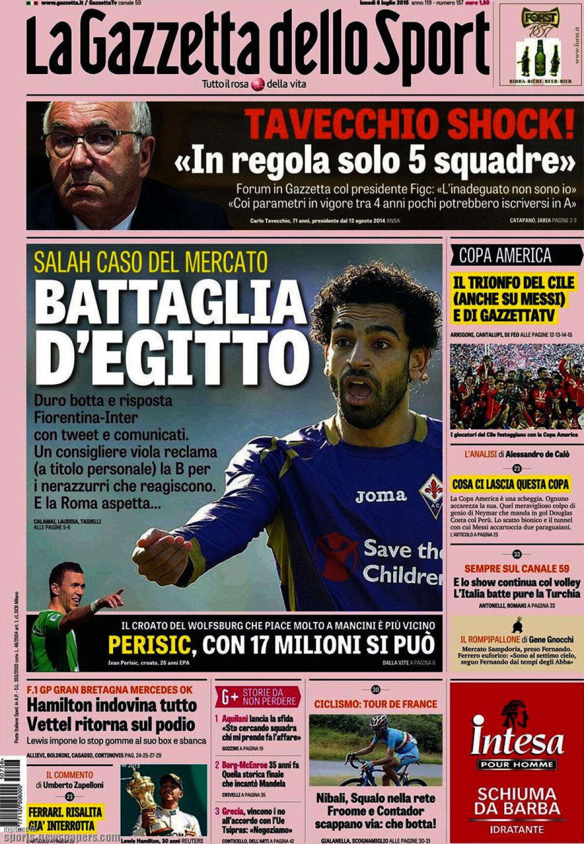 Ce scriu azi ziarele de sport din lume (6 iulie 2015)