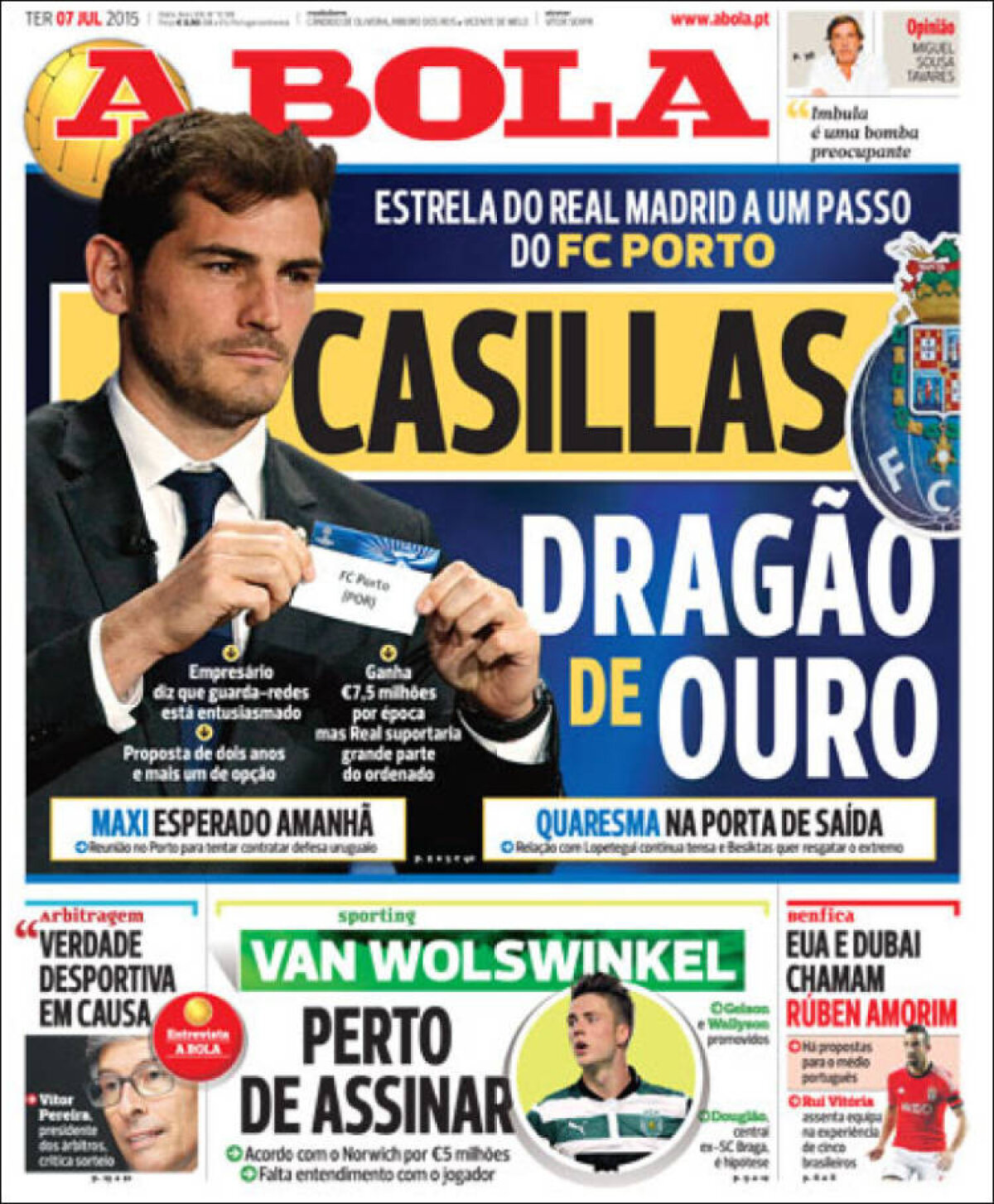 Ce scriu azi ziarele de sport din lume (7 iulie 2015)