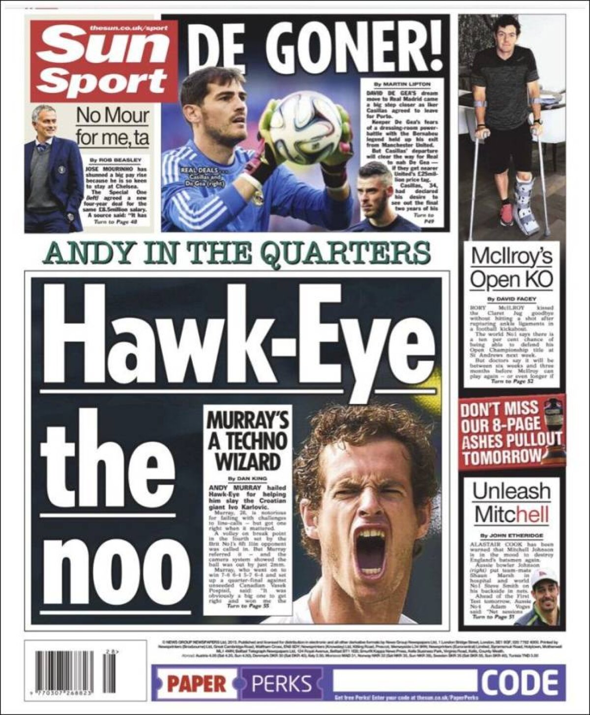 Ce scriu azi ziarele de sport din lume (7 iulie 2015)