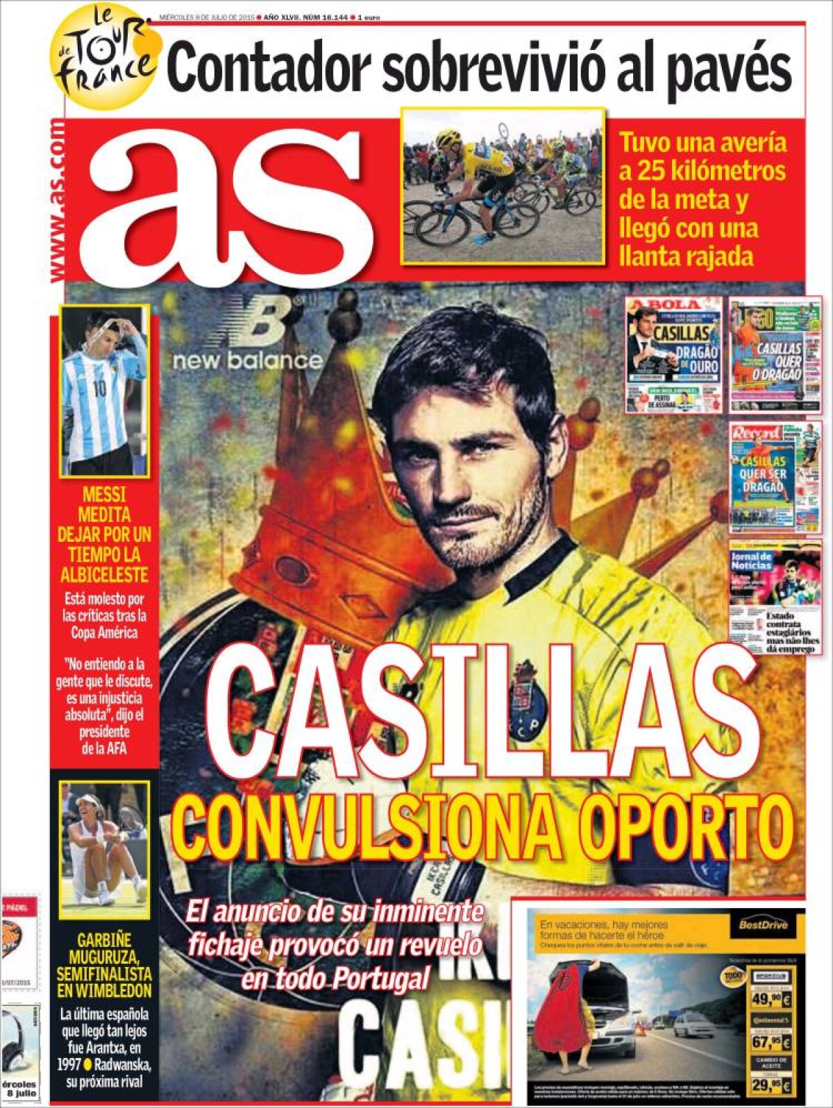 Ce scriu azi ziarele de sport din lume (8 iulie 2015)