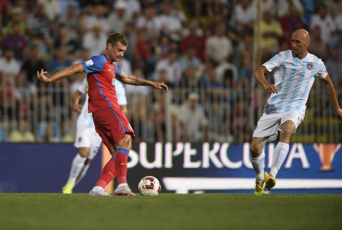 GALERIE FOTO A venit, a cîştigat şi pleacă. Petrescu a cîştigat Supercupa României cu ASA în faţa Stelei, scor 1-0