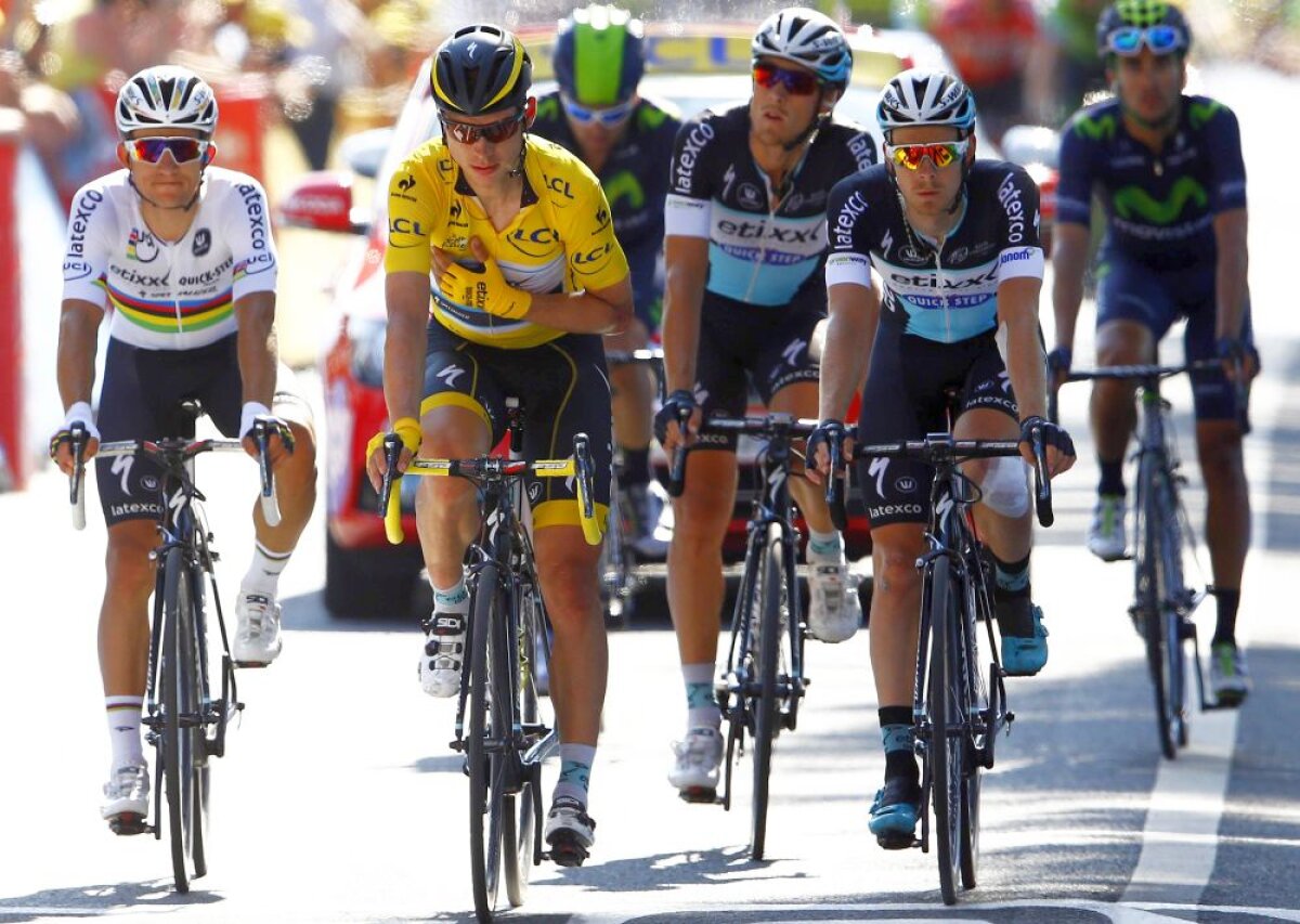 Moment ciudat în Turul Franței: Tony Martin s-a făcut praf în ultimul kilometru și a pierdut tricoul galben! Stybar a luat etapa