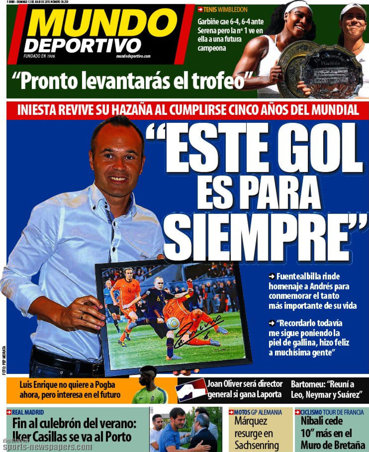 Ce scriu azi ziarele de sport din lume (12 iulie 2015)