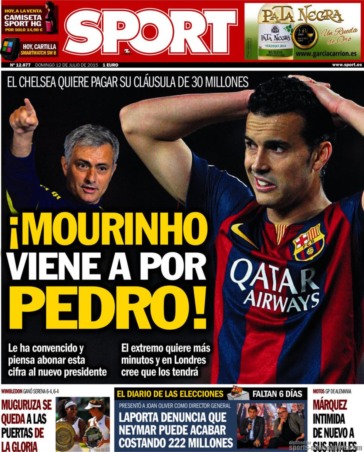 Ce scriu azi ziarele de sport din lume (12 iulie 2015)