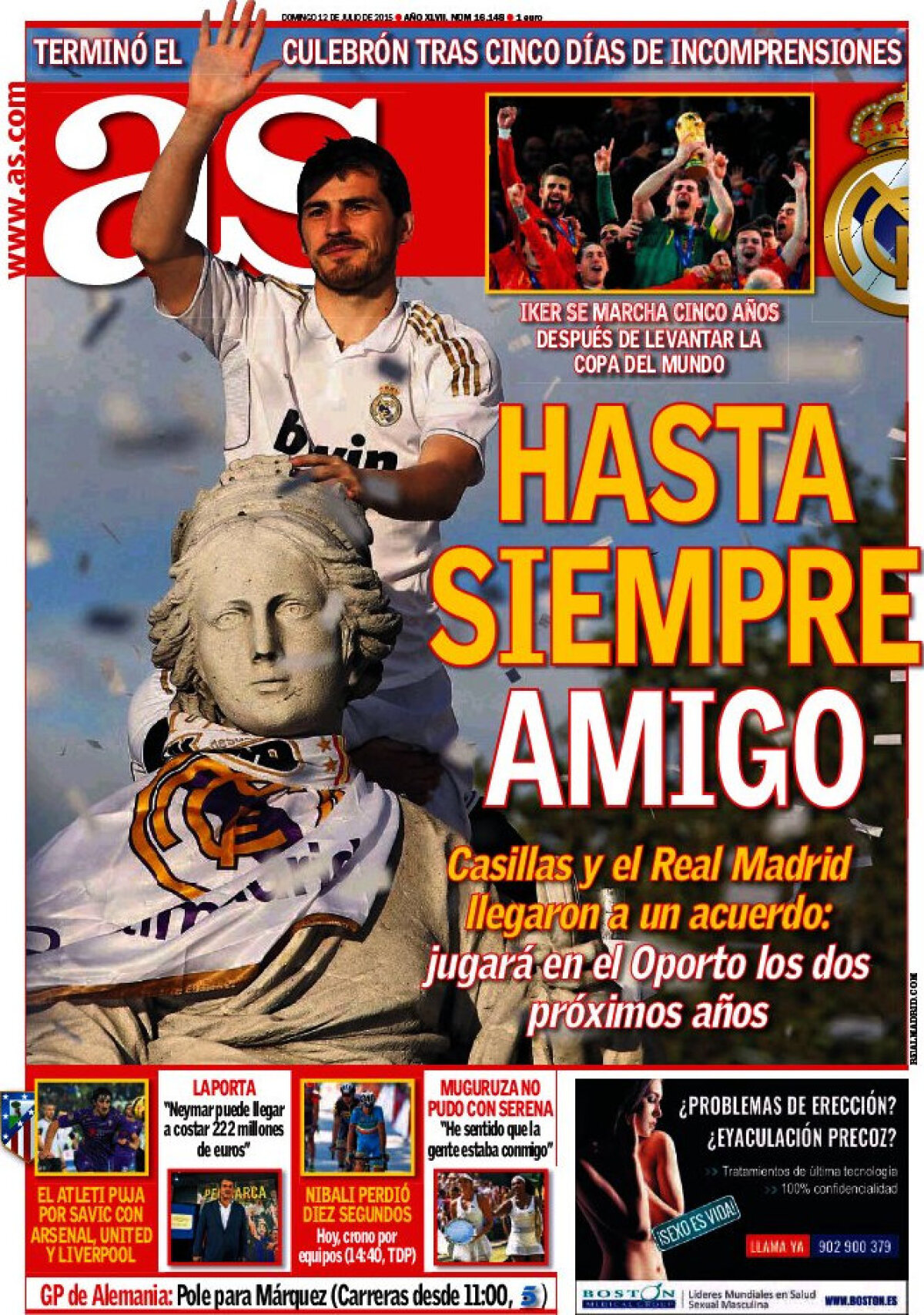 Ce scriu azi ziarele de sport din lume (12 iulie 2015)