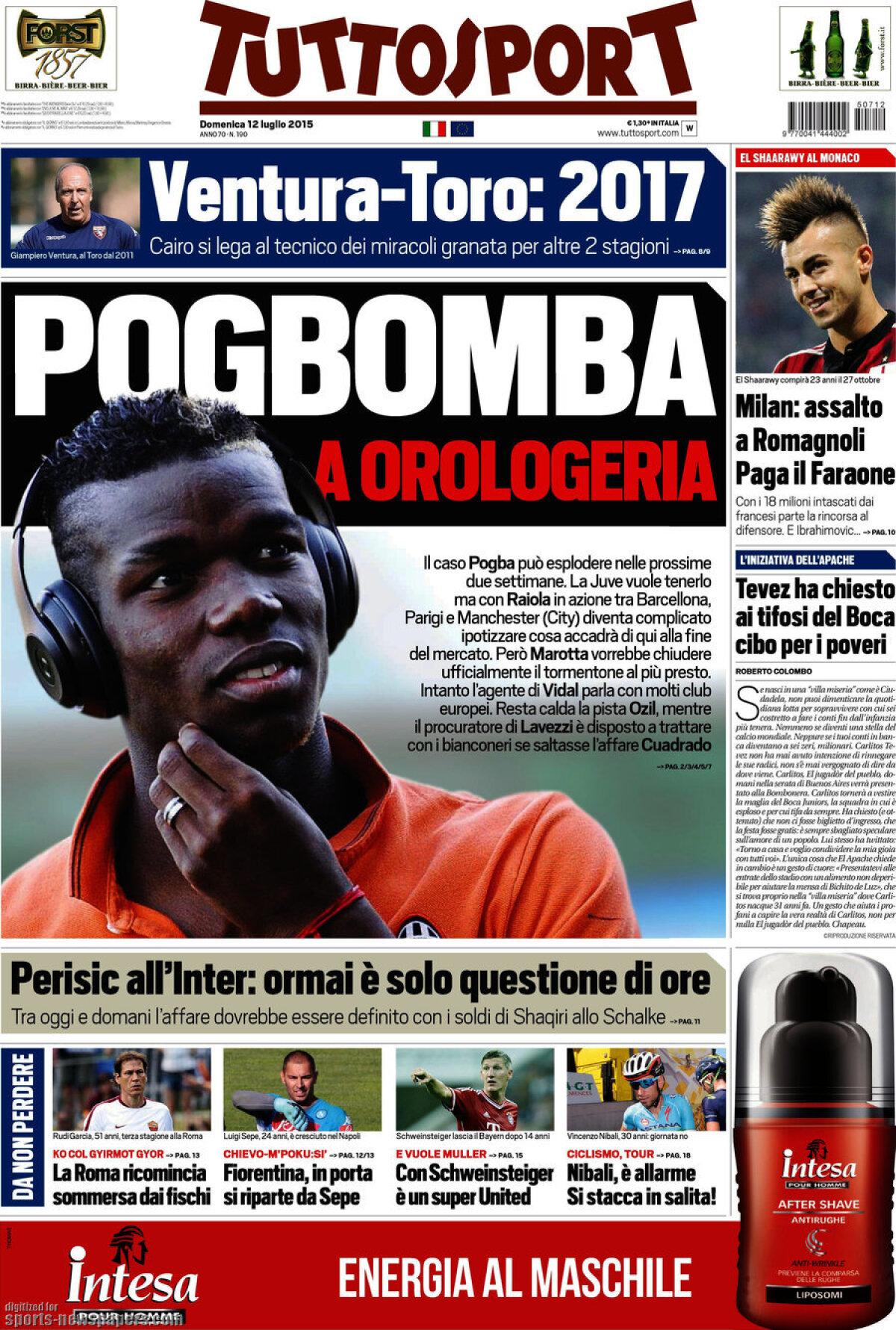 Ce scriu azi ziarele de sport din lume (12 iulie 2015)