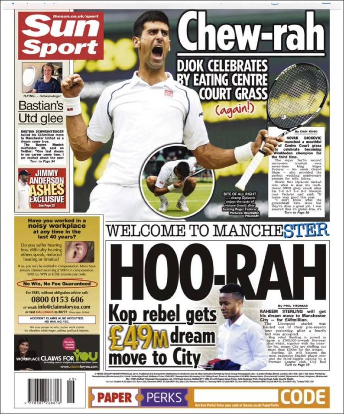 Ce scriu azi ziarele de sport din lume (13 iulie 2015)