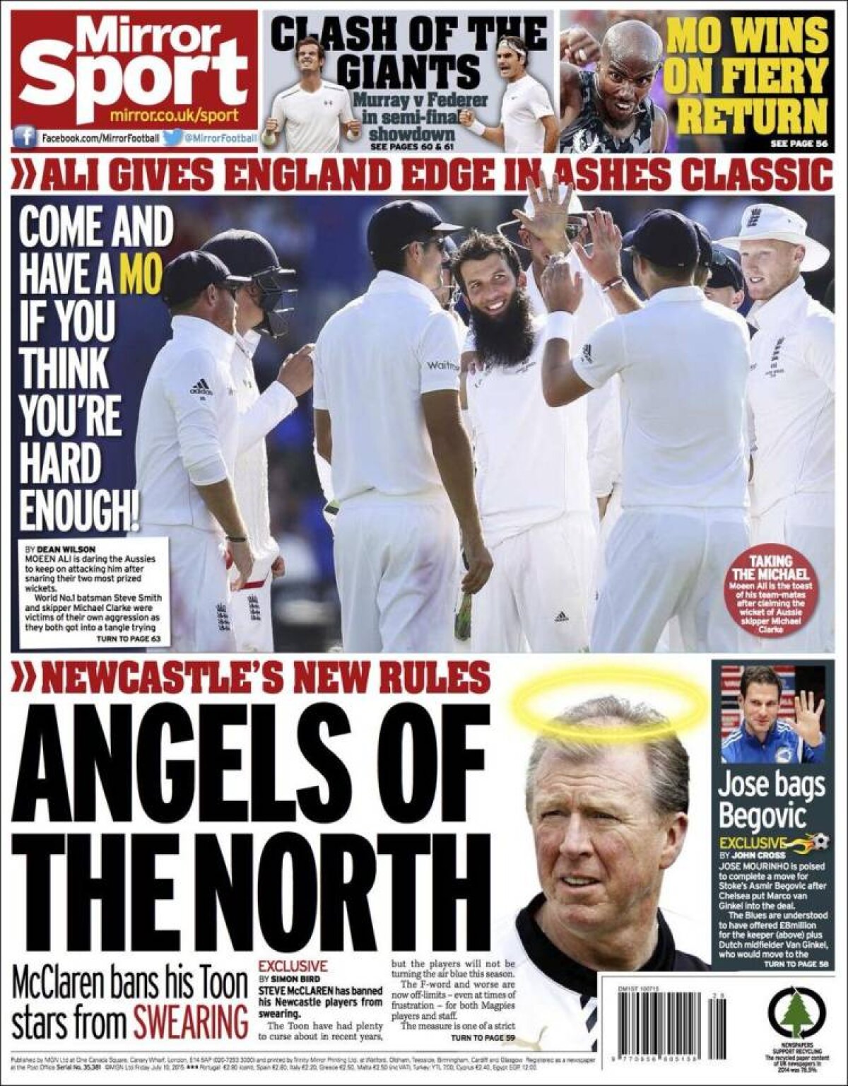 Ce scriu azi ziarele de sport din lume (13 iulie 2015)