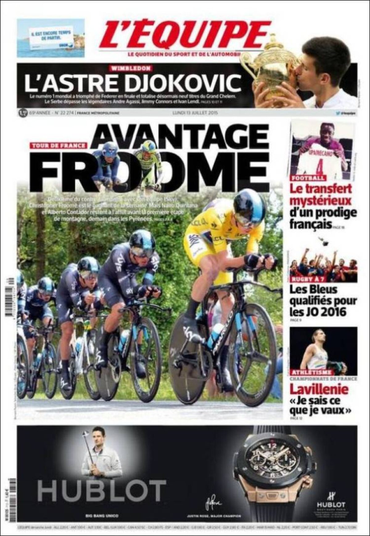 Ce scriu azi ziarele de sport din lume (13 iulie 2015)