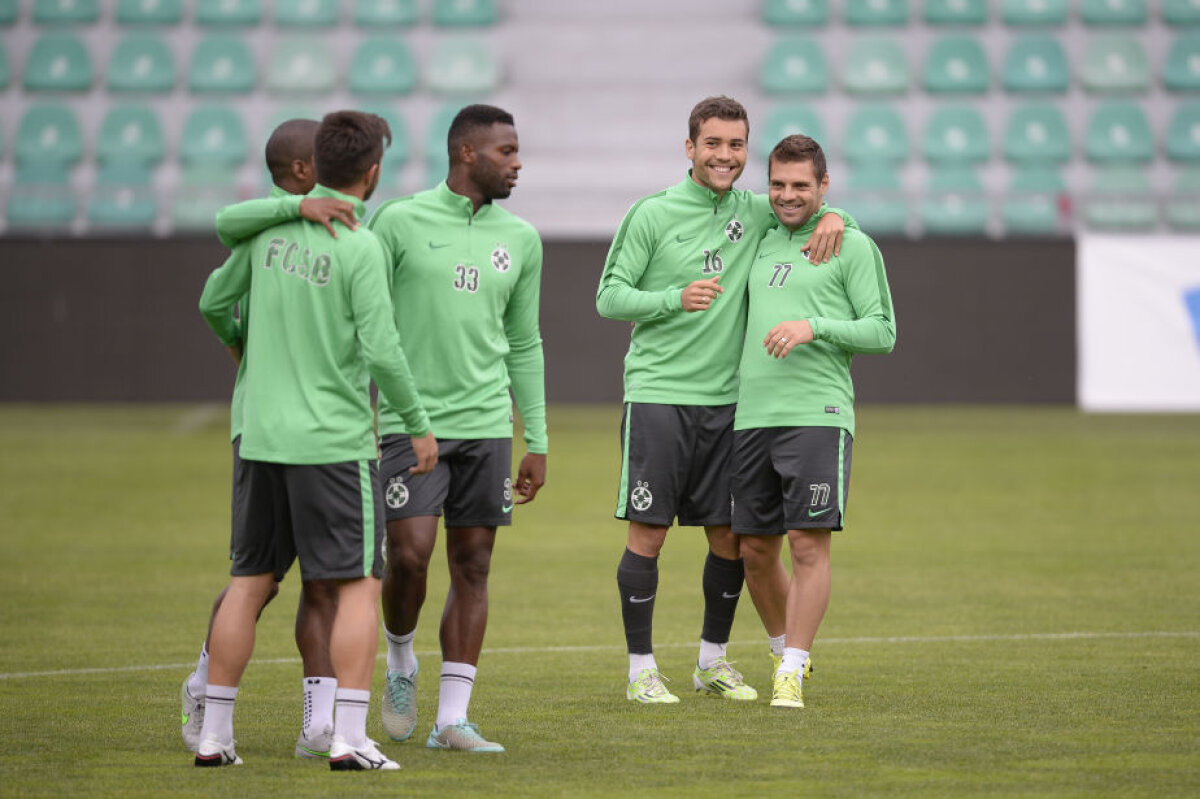 FOTO Antrenamentul oficial al Stelei » Cum pregătesc roș-albaștrii meciul cu Trencin