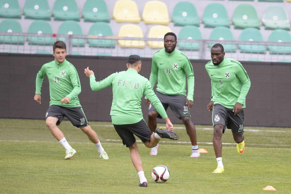 FOTO Antrenamentul oficial al Stelei » Cum pregătesc roș-albaștrii meciul cu Trencin
