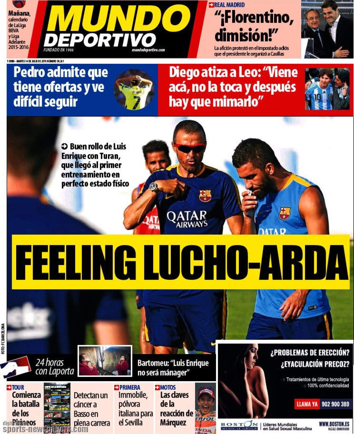 Ce scriu azi ziarele de sport din lume (14 iulie 2015)