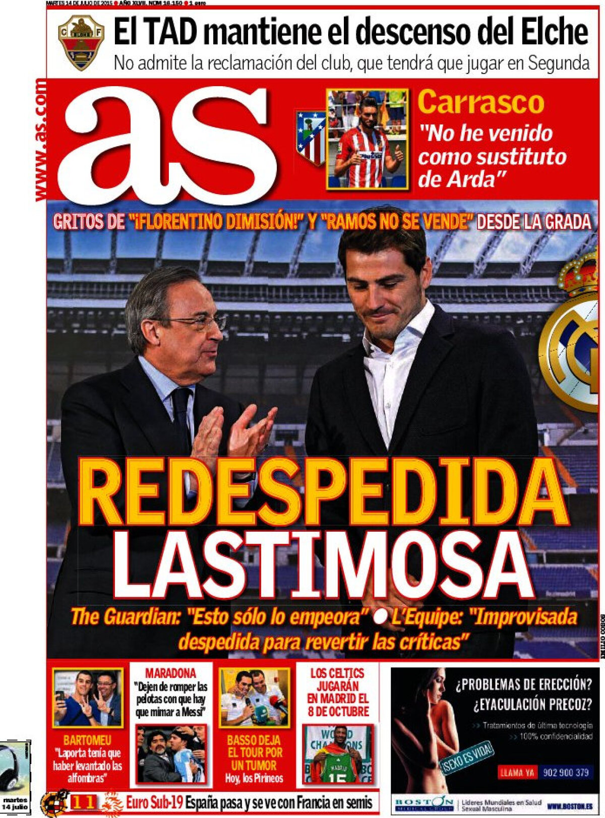 Ce scriu azi ziarele de sport din lume (14 iulie 2015)