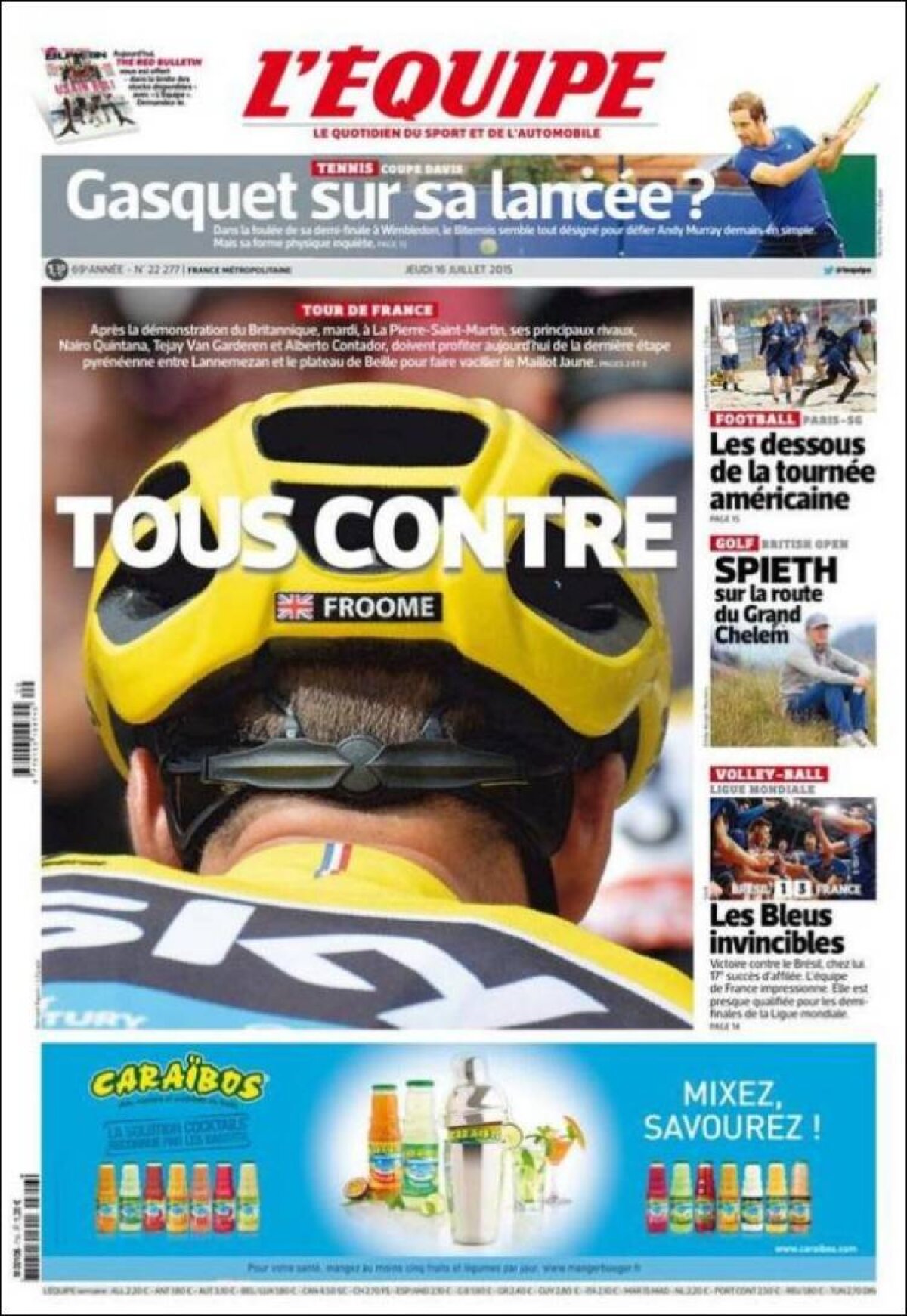 Ce scriu azi ziarele de sport din lume (16 iulie 2015)