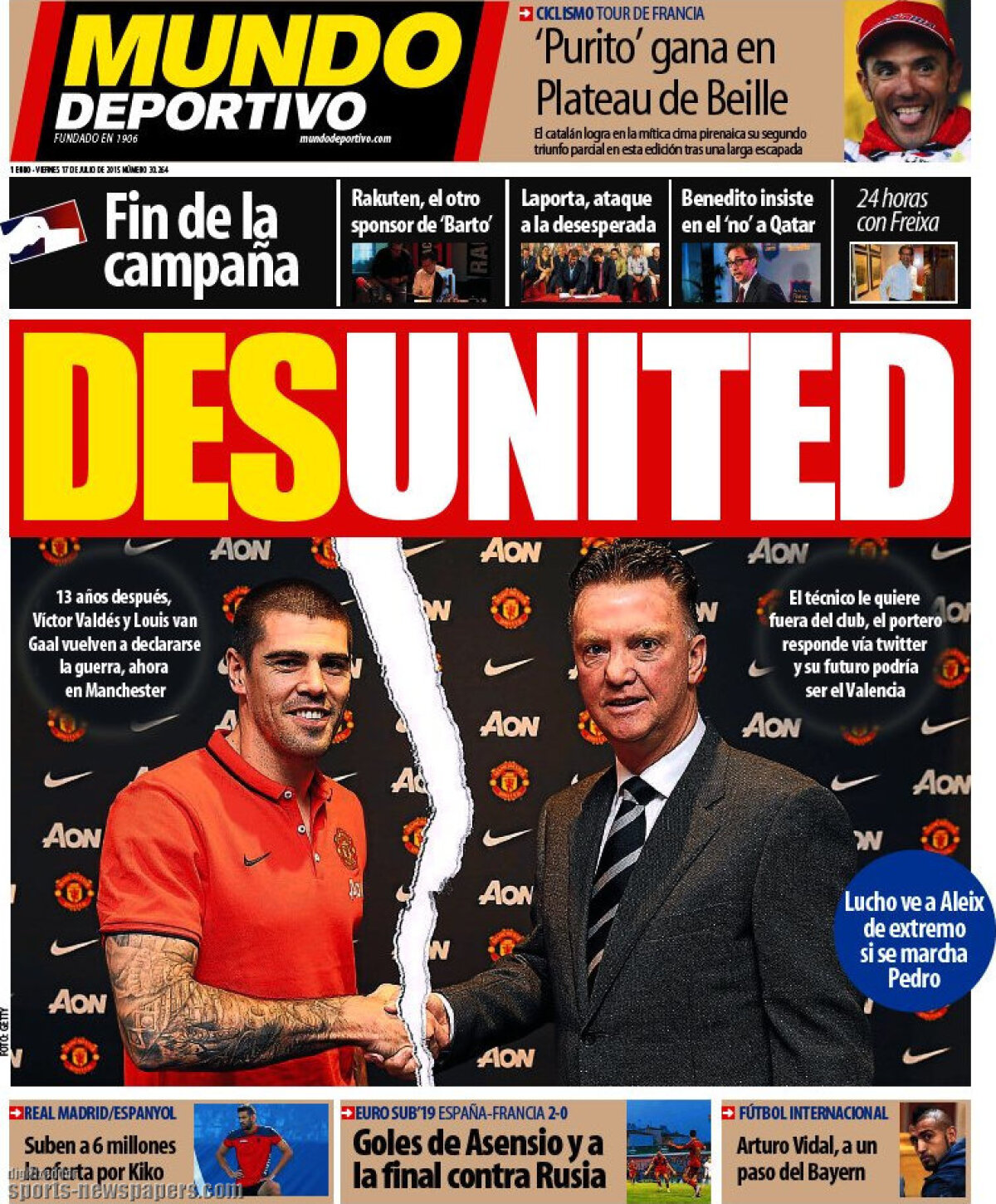 Ce scriu azi ziarele de sport din lume (17 iulie 2015)