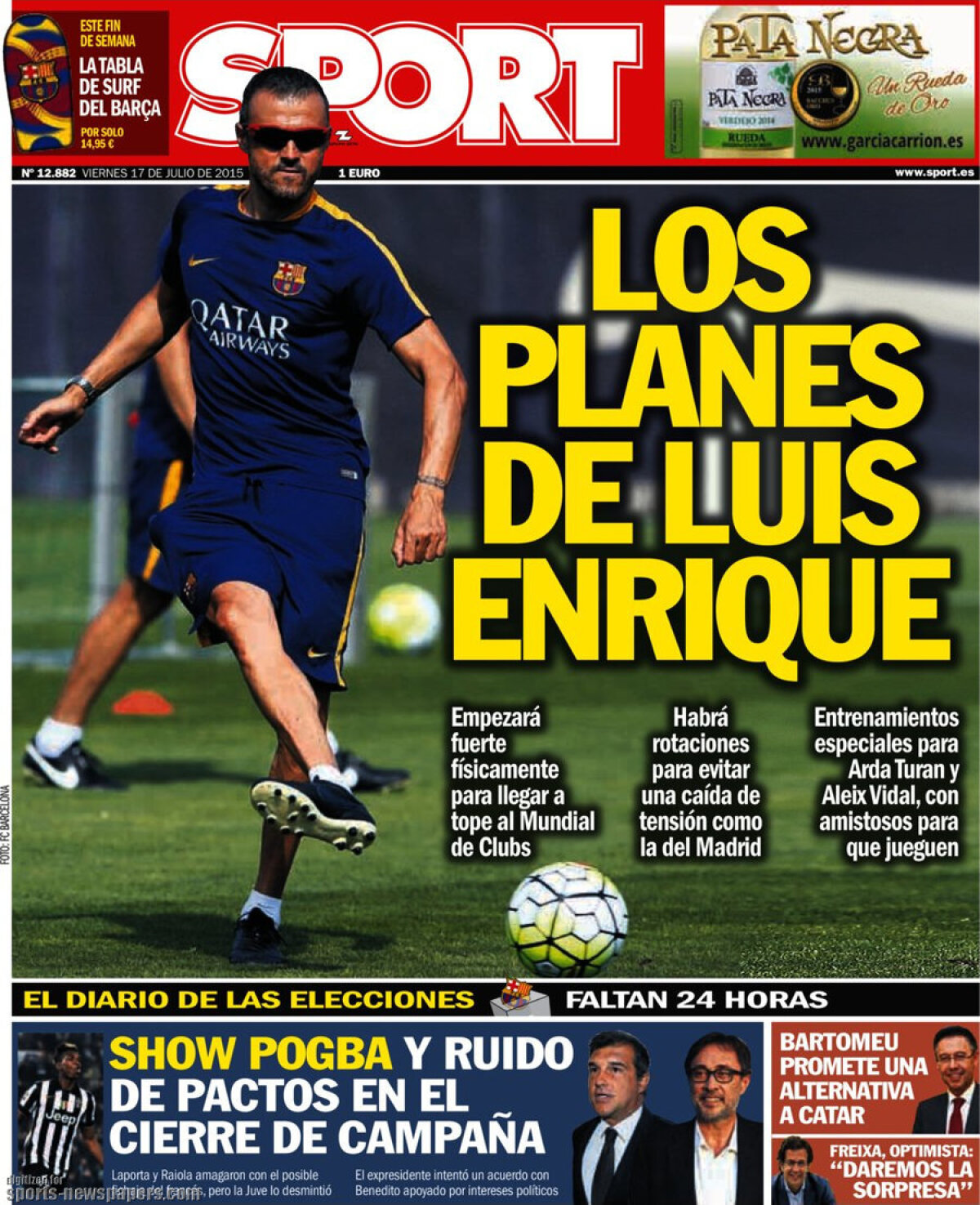 Ce scriu azi ziarele de sport din lume (17 iulie 2015)