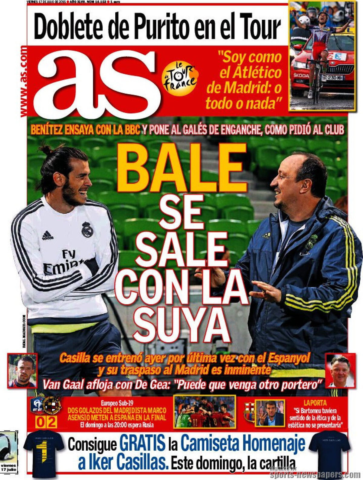 Ce scriu azi ziarele de sport din lume (17 iulie 2015)