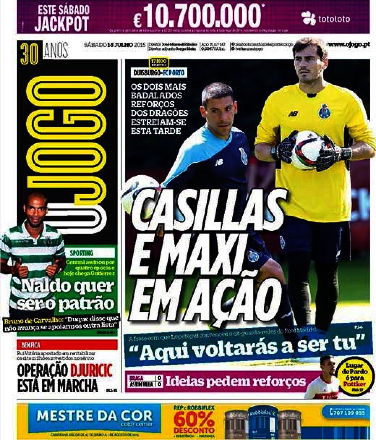 Ce scriu azi ziarele de sport din lume (18 iulie 2015)