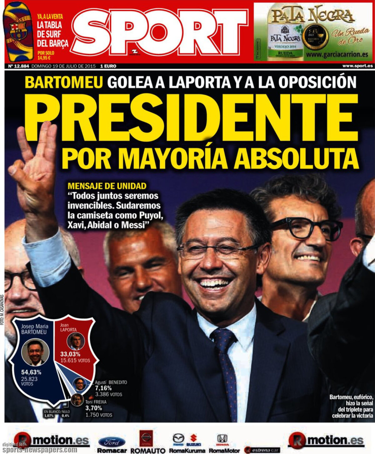 Ce scriu azi ziarele de sport din lume (19 iulie 2015)