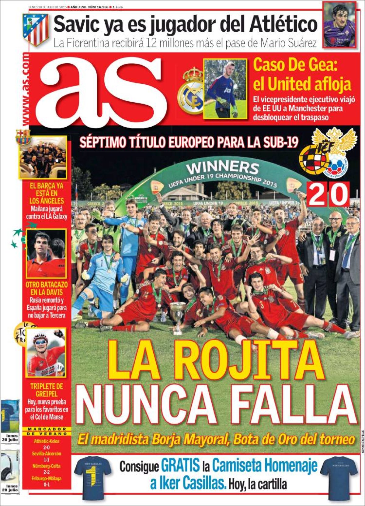 Ce scriu azi ziarele de sport din lume (20 iulie 2015)