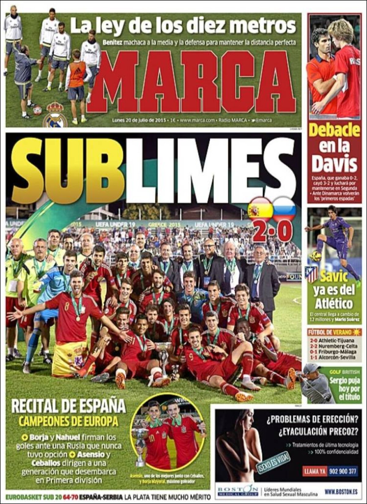 Ce scriu azi ziarele de sport din lume (20 iulie 2015)