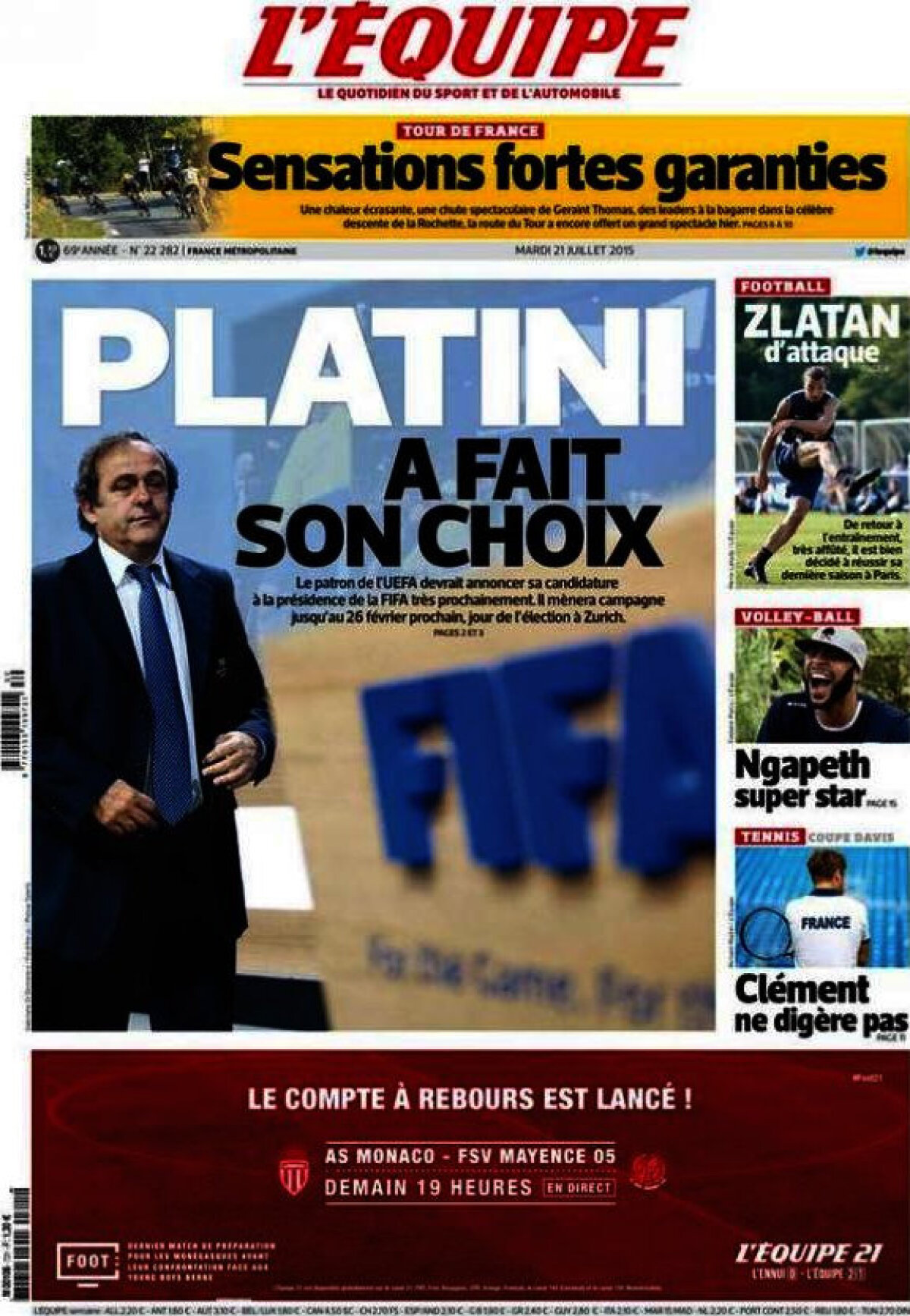 Ce scriu azi ziarele de sport din lume (21 iulie 2015)