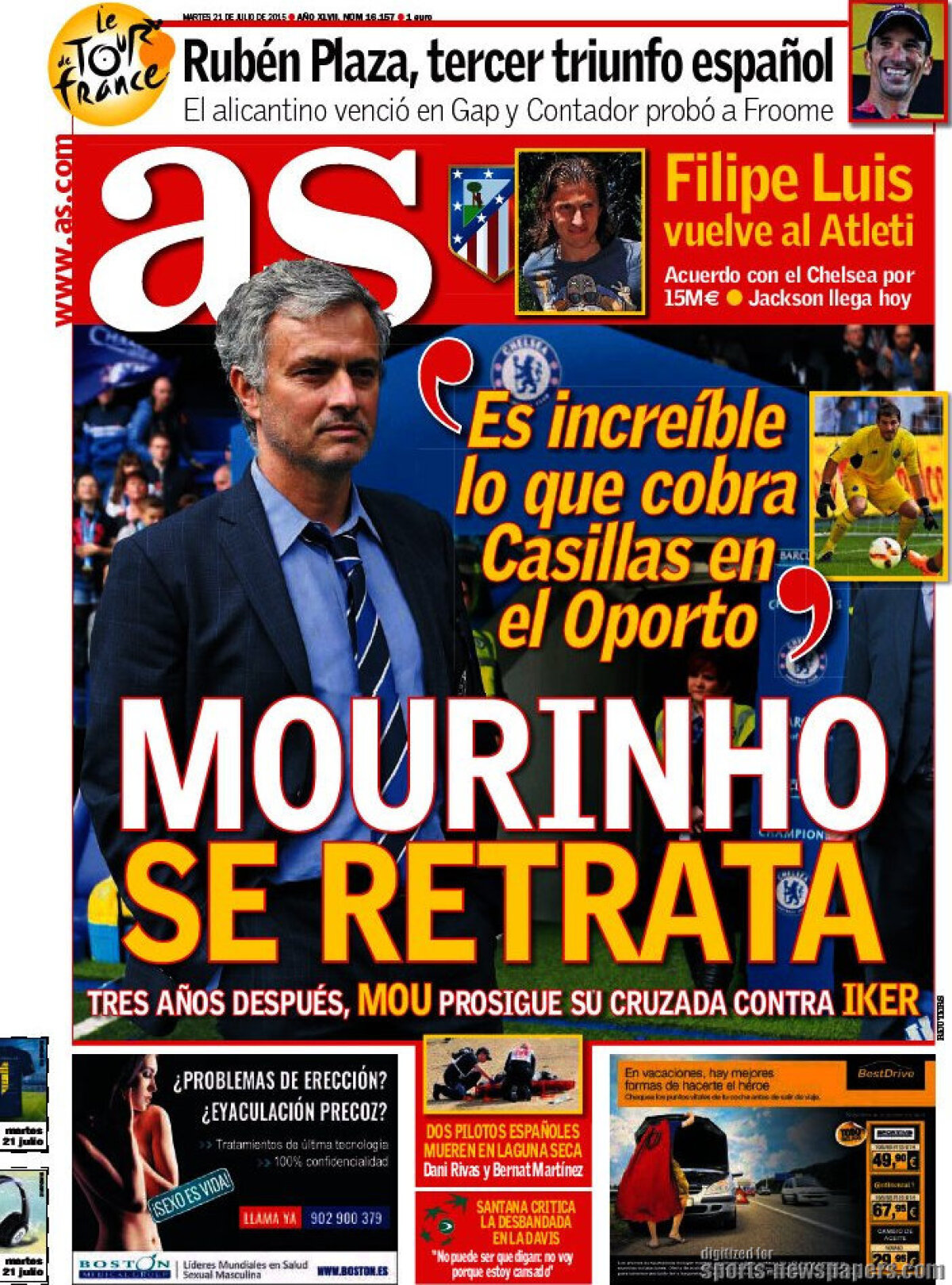 Ce scriu azi ziarele de sport din lume (21 iulie 2015)