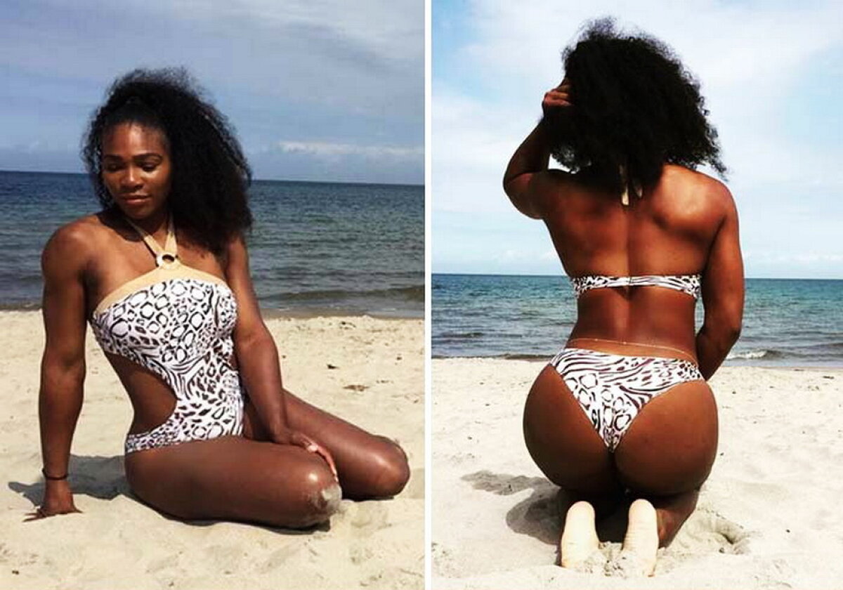 Serena vs. Șarapova - meciul de pe plajă. Cine are cel mai sexy posterior?