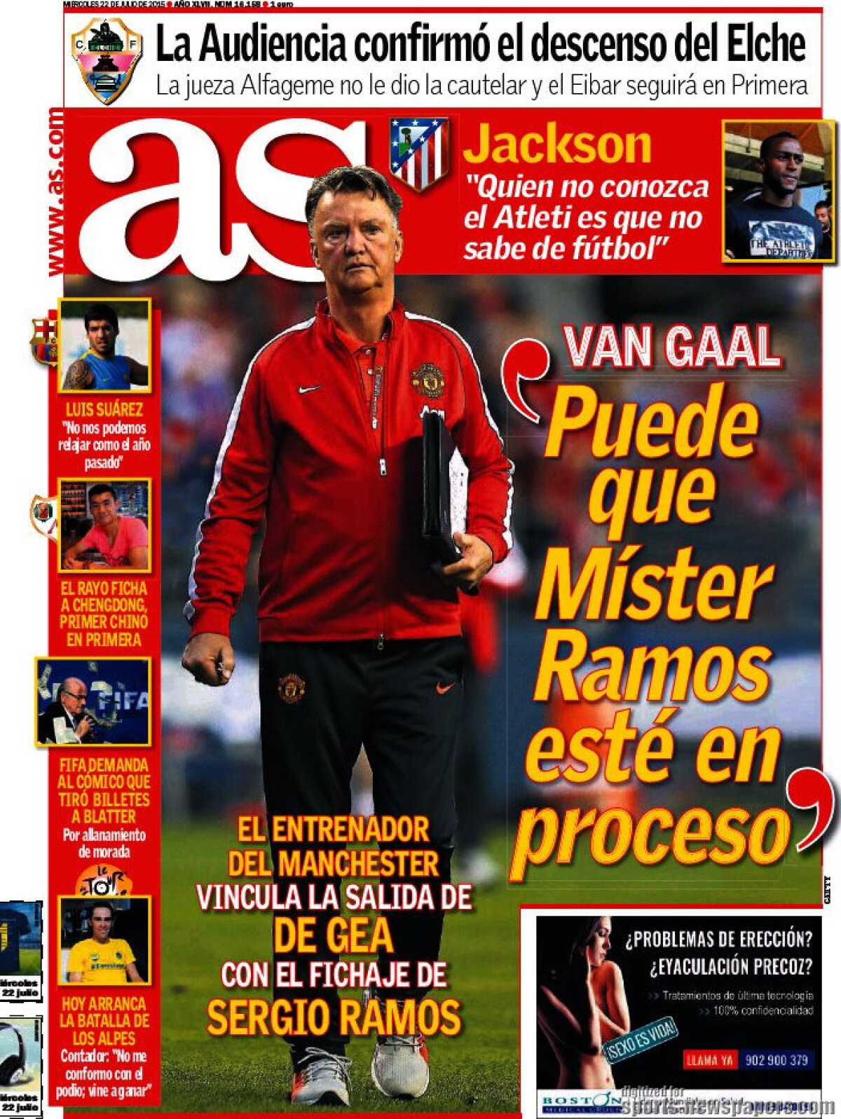 Ce scriu azi ziarele de sport din lume (22 iulie 2015)