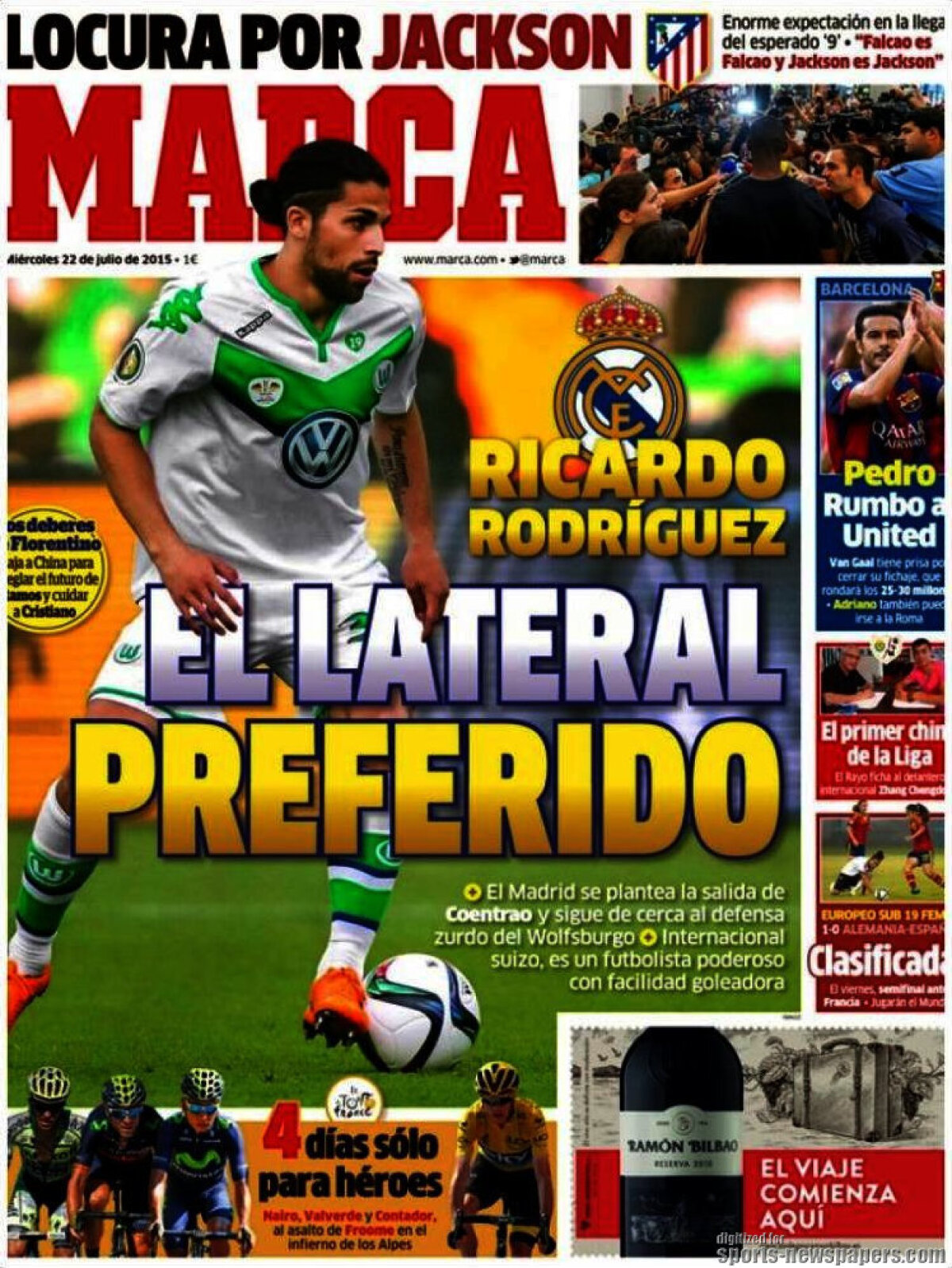 Ce scriu azi ziarele de sport din lume (22 iulie 2015)