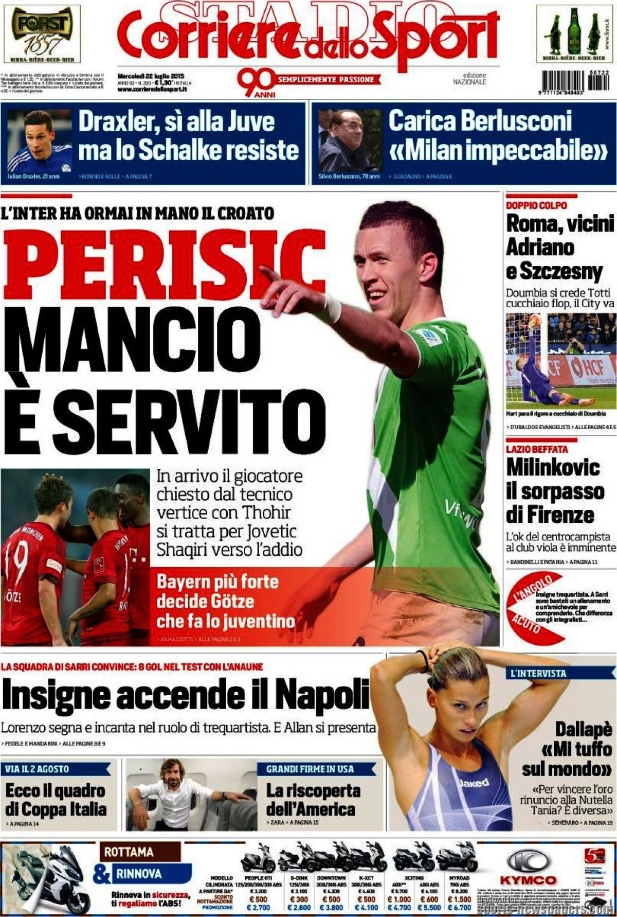 Ce scriu azi ziarele de sport din lume (22 iulie 2015)