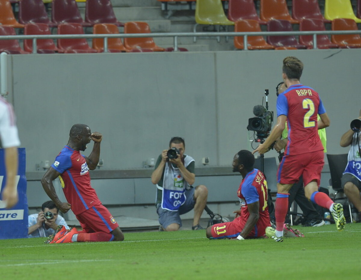 FOTO CFR are procent la calificare? Muniru și Tade au salvat Steaua de la o eliminare rușinoasă cu Trencin, 2-3