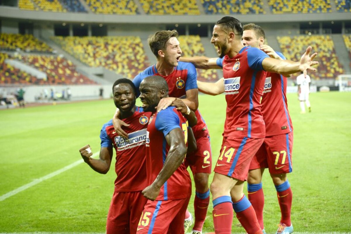FOTO CFR are procent la calificare? Muniru și Tade au salvat Steaua de la o eliminare rușinoasă cu Trencin, 2-3
