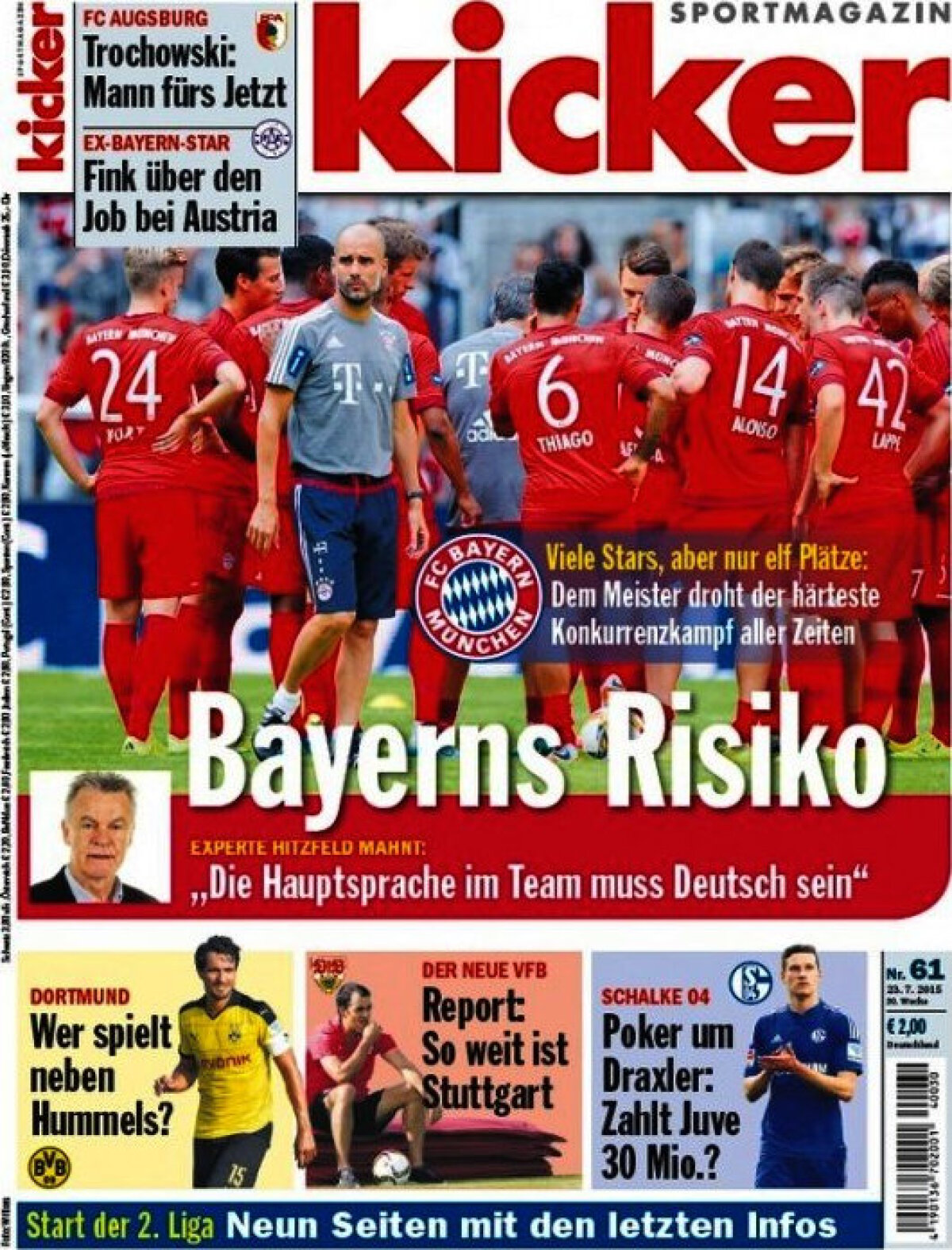 Ce scriu azi ziarele de sport din lume (23 iulie 2015)