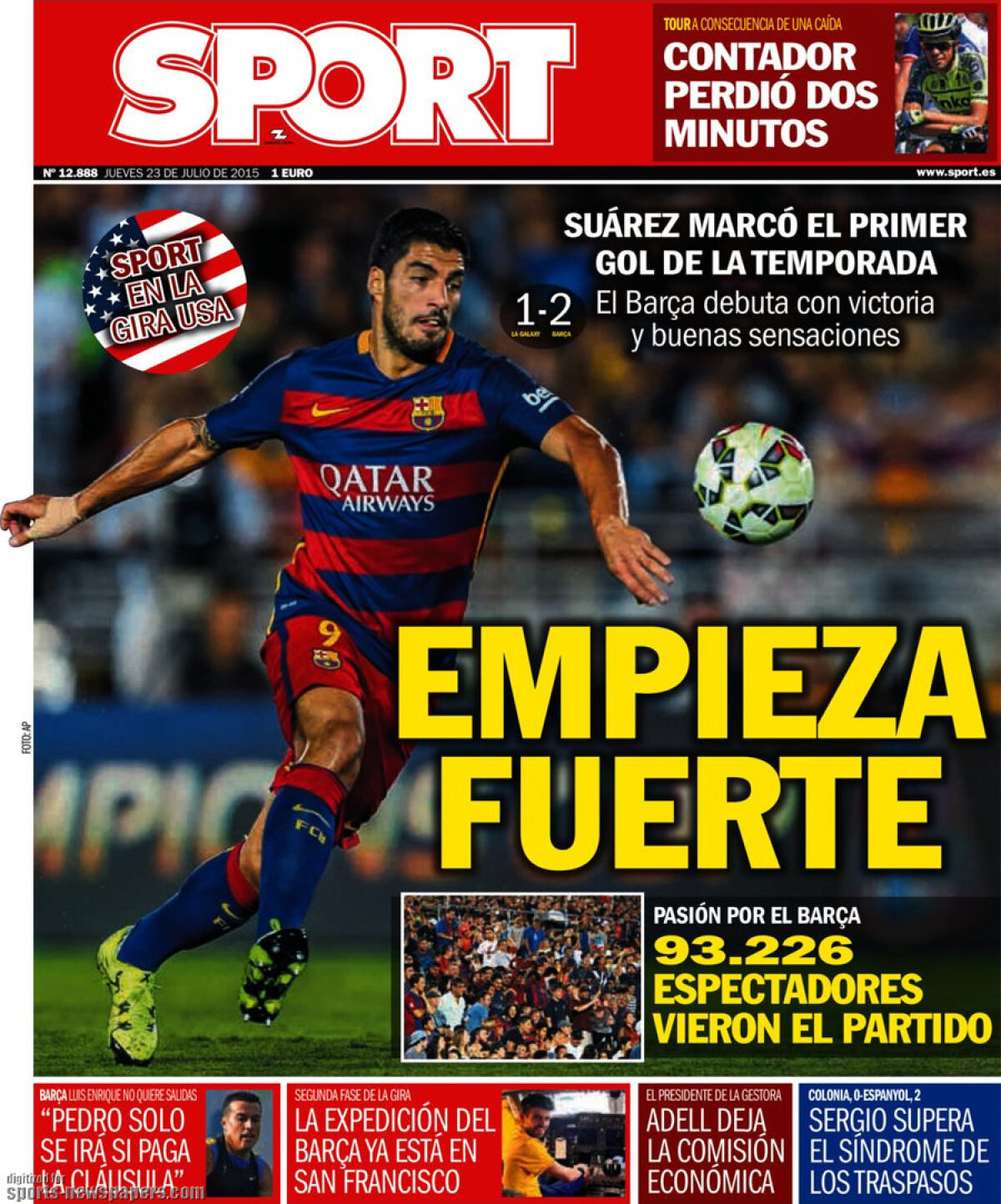 Ce scriu azi ziarele de sport din lume (23 iulie 2015)