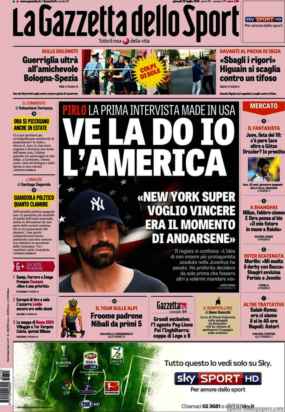 Ce scriu azi ziarele de sport din lume (23 iulie 2015)