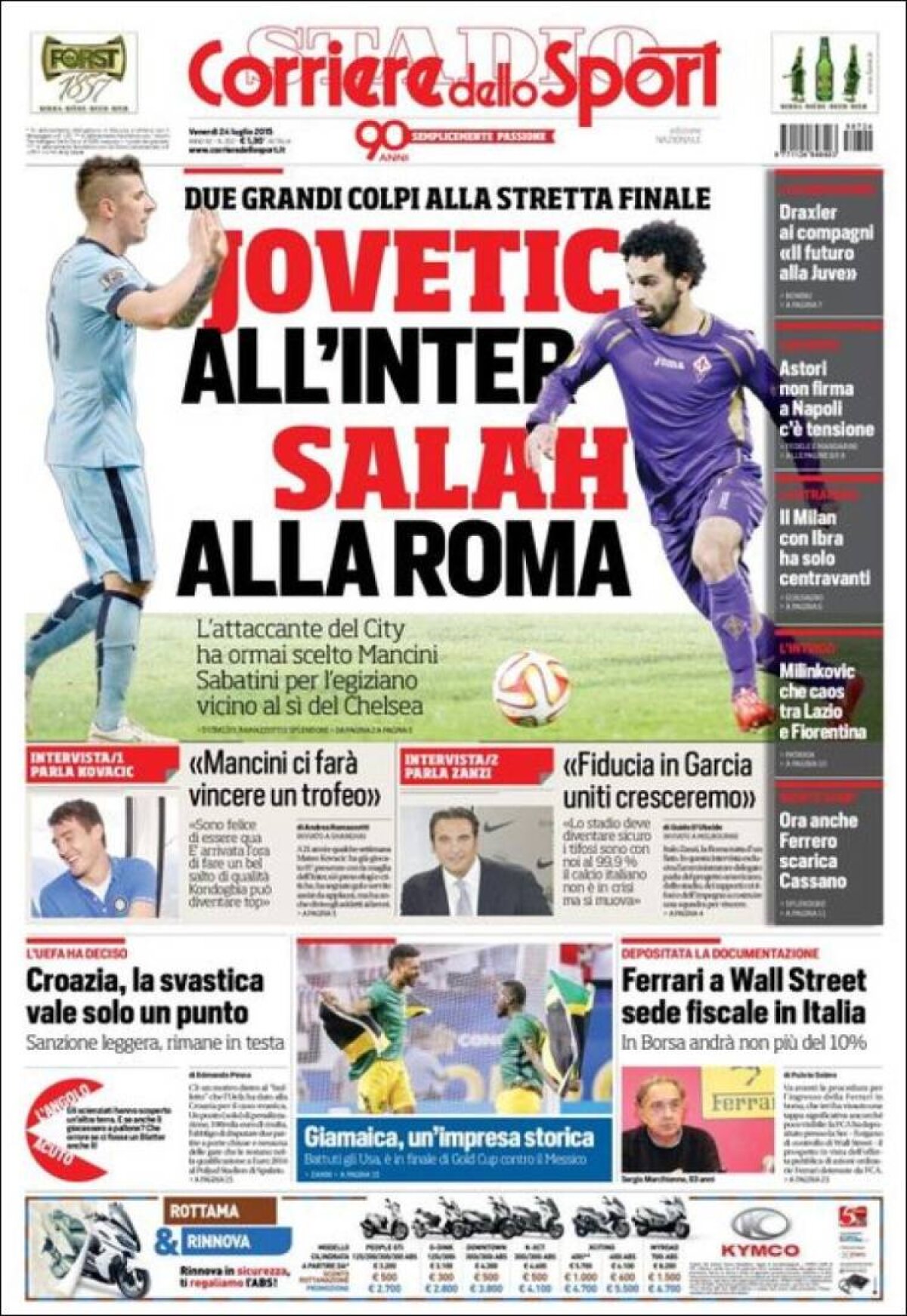 Ce scriu azi ziarele de sport din lume (24 iulie 2015)