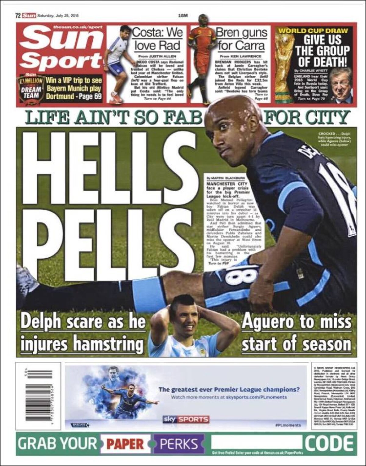 Ce scriu azi ziarele de sport din lume (25 iulie 2015)