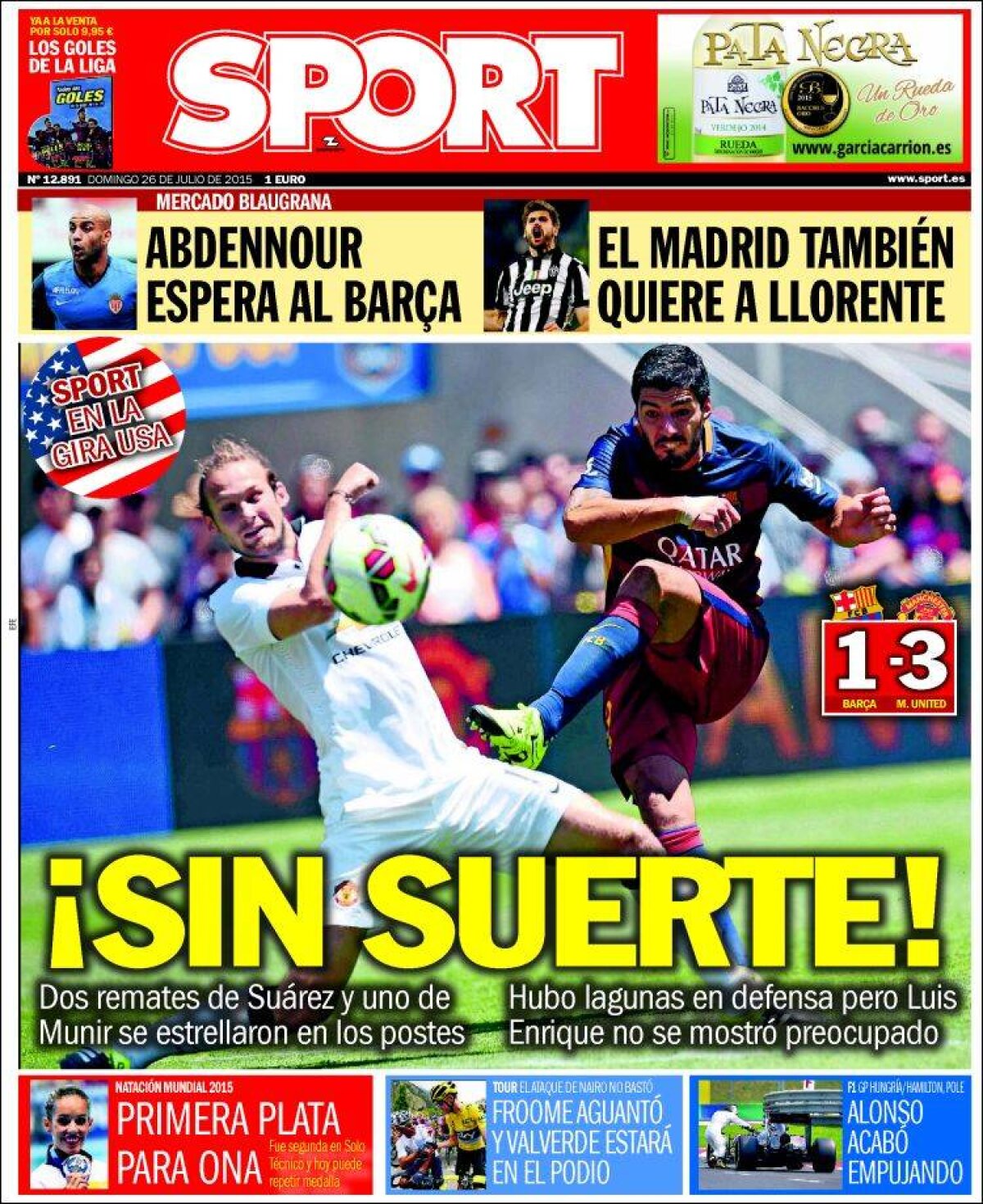 Ce scriu azi ziarele de sport din lume (26 iulie 2015)