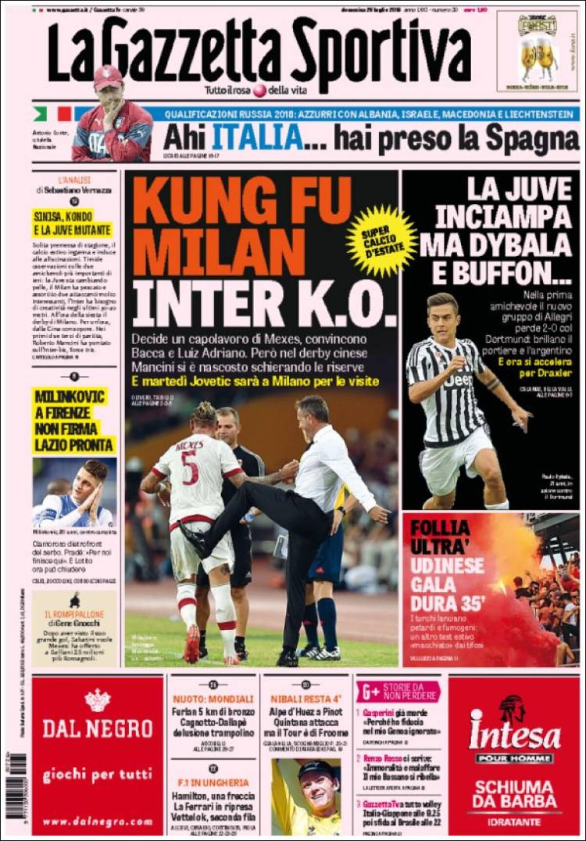 Ce scriu azi ziarele de sport din lume (26 iulie 2015)