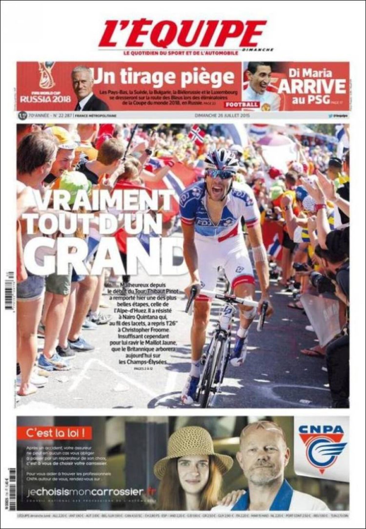 Ce scriu azi ziarele de sport din lume (26 iulie 2015)