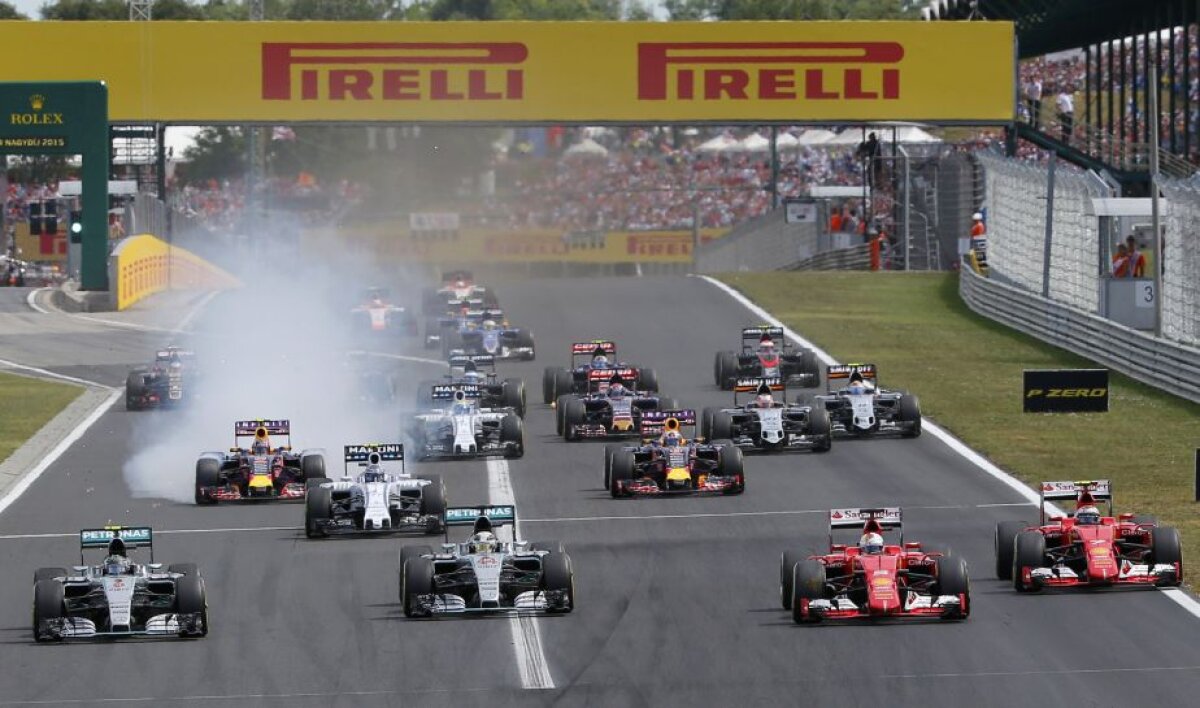 GALERIE FOTO Sebastian Vettel se impune în MP al Ungariei după un start perfect » Hamilton şi Rosberg nu au terminat pe podium